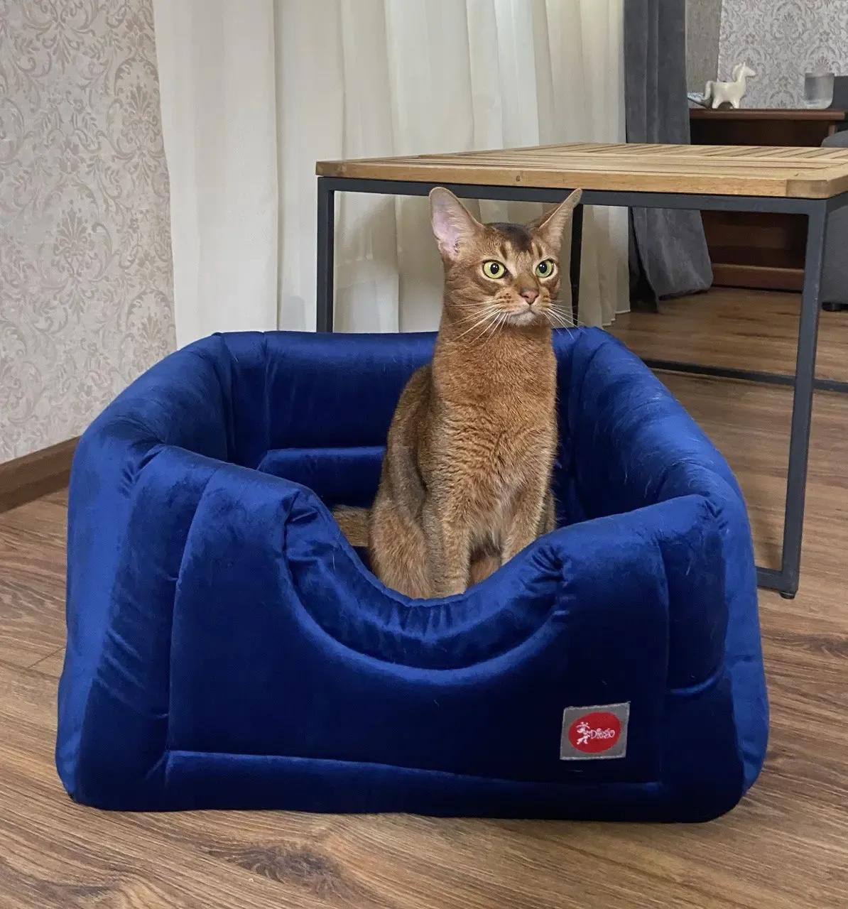 Лежак для тварин DIEGO rest transformer lux M синій (50*50*44) - 412118