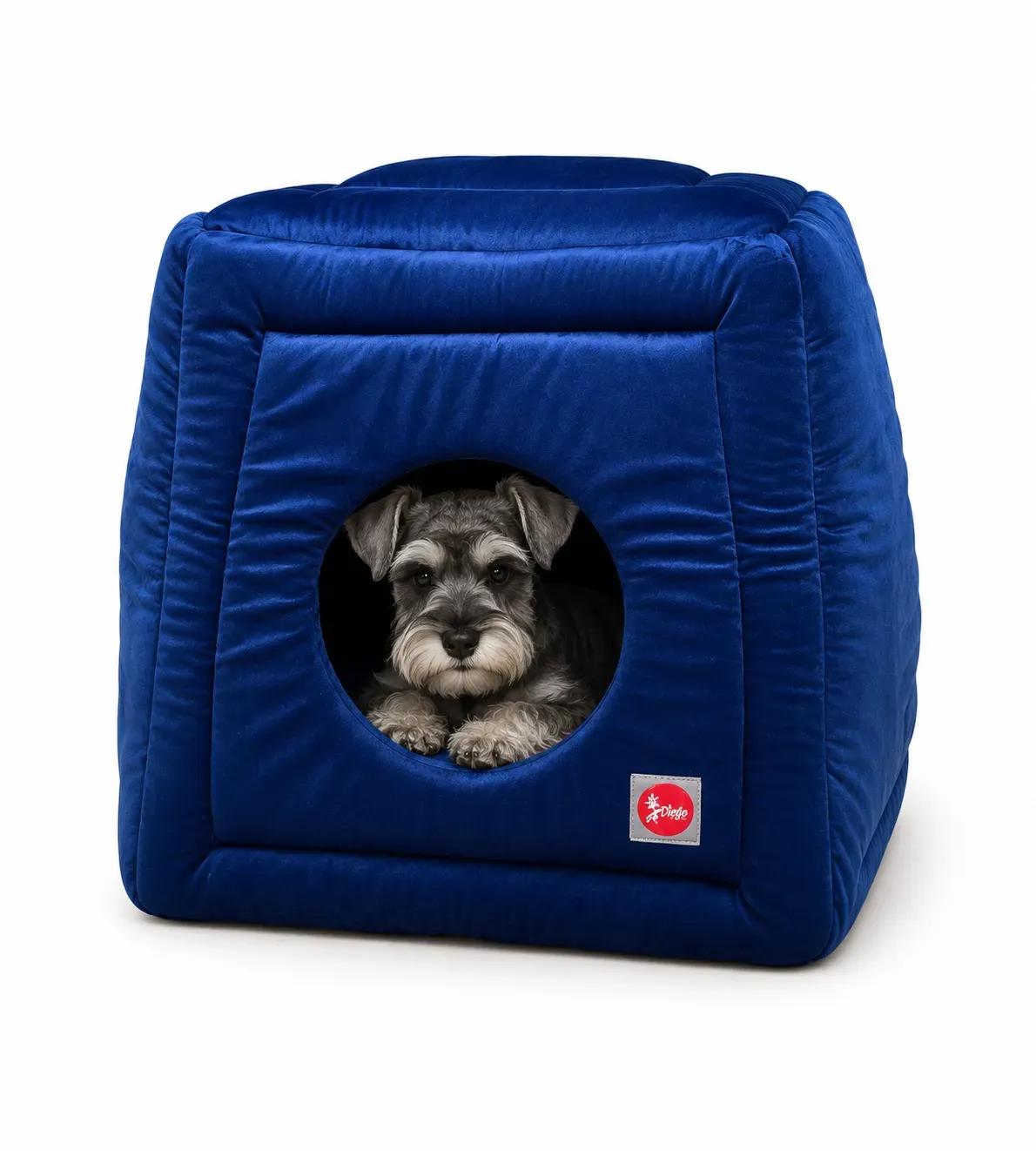 Лежак для тварин DIEGO rest transformer lux M синій (50*50*44) - 412120