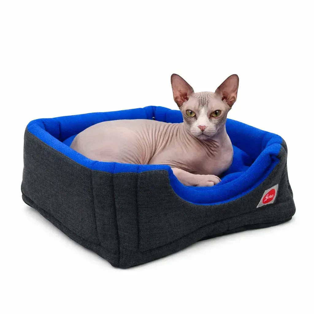 Лежак для тварин DIEGO rest transformer print 9_Синьо-ciрий (38*38*32) - 412138