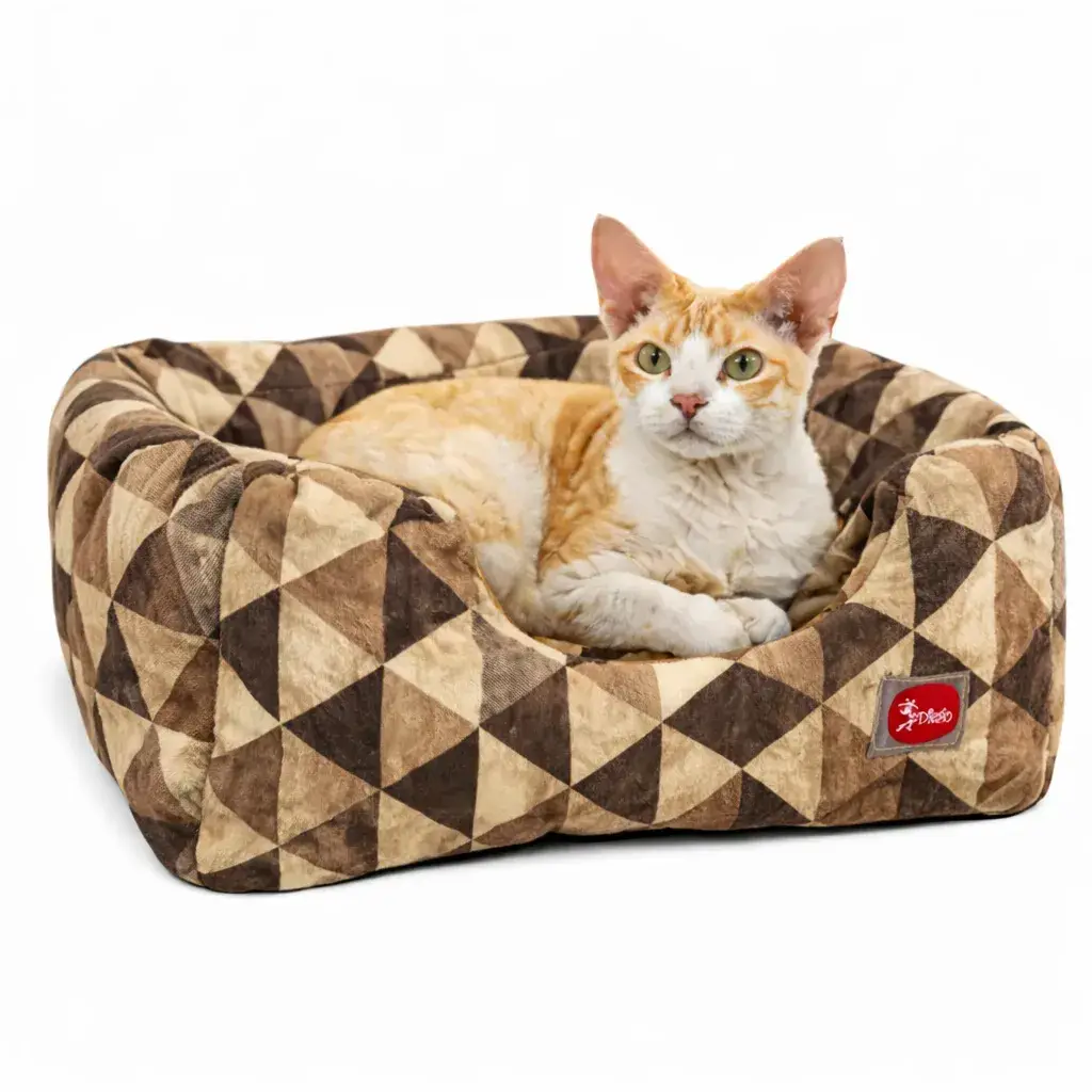 Лежак для тварин DIEGO rest transformer print_01 Трикутник овал (35*35*40) - 412140