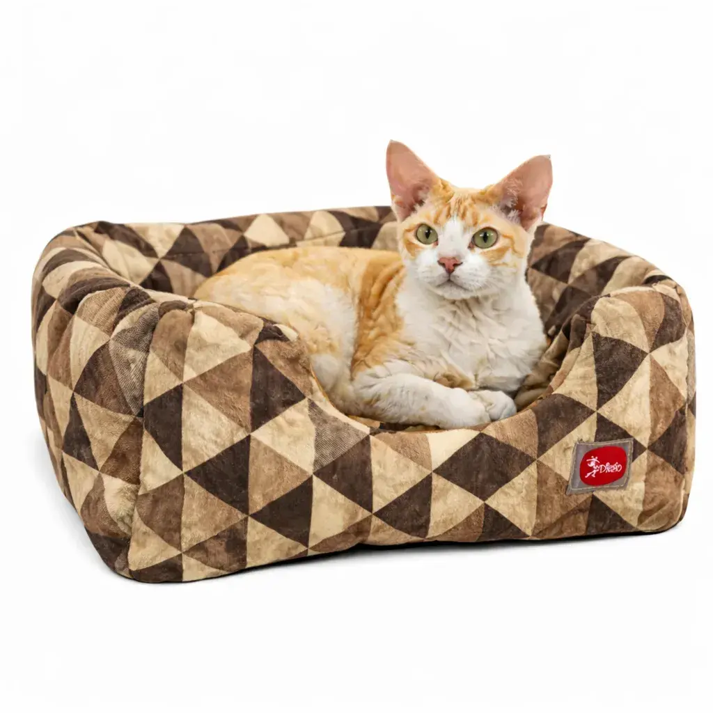 Лежак для тварин DIEGO rest transformer print_01 Трикутник овал (35*35*40) - 412140