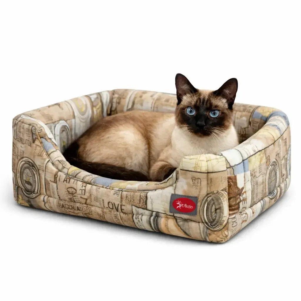 Лежак для тварин DIEGO rest transformer print_12 Компас (38*38*32) - 412144