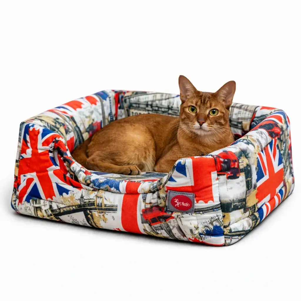 Лежак для животных DIEGO rest transformer print_14_Британия (38*38*32) - 412146
