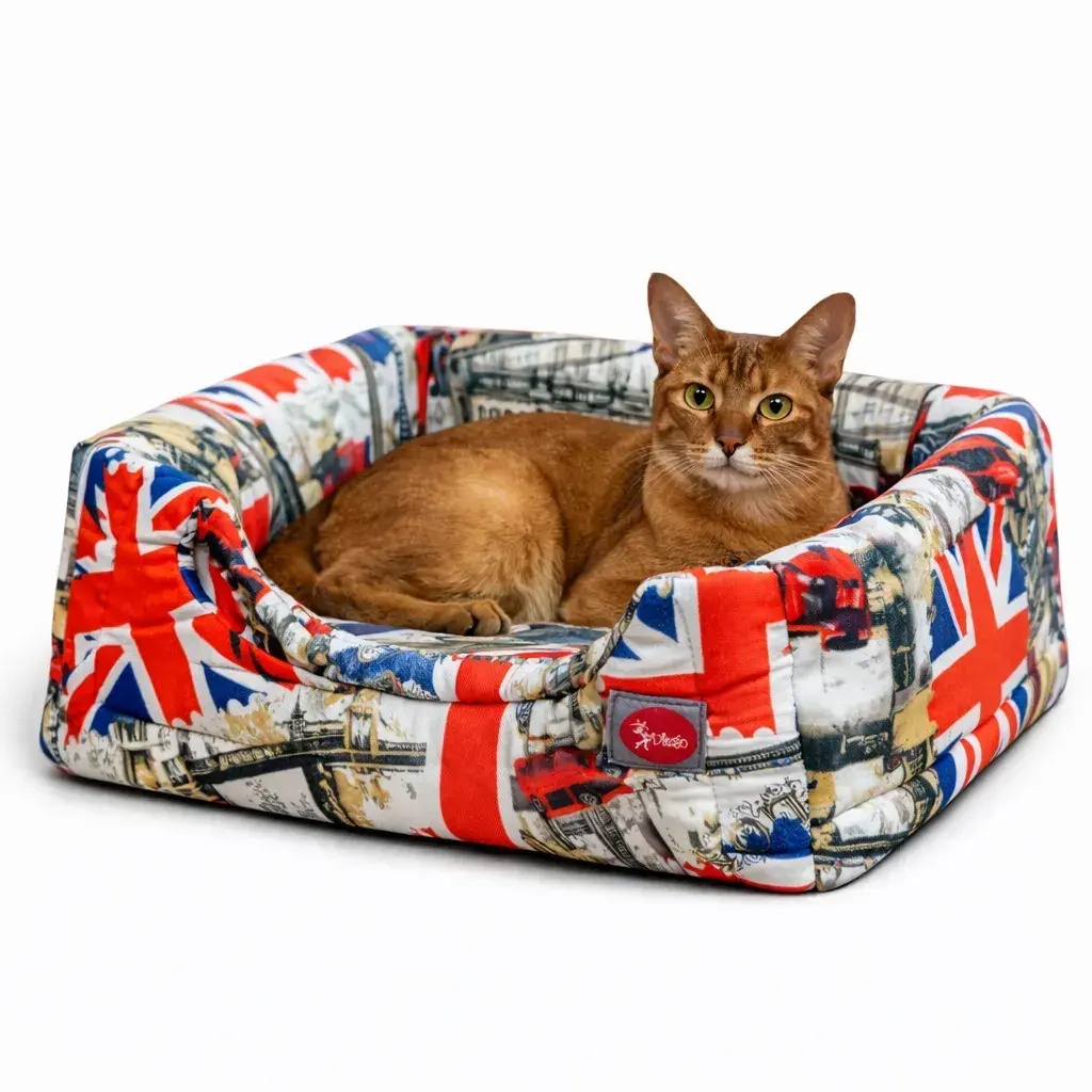 Лежак для животных DIEGO rest transformer print_14_Британия (38*38*32) - 412146