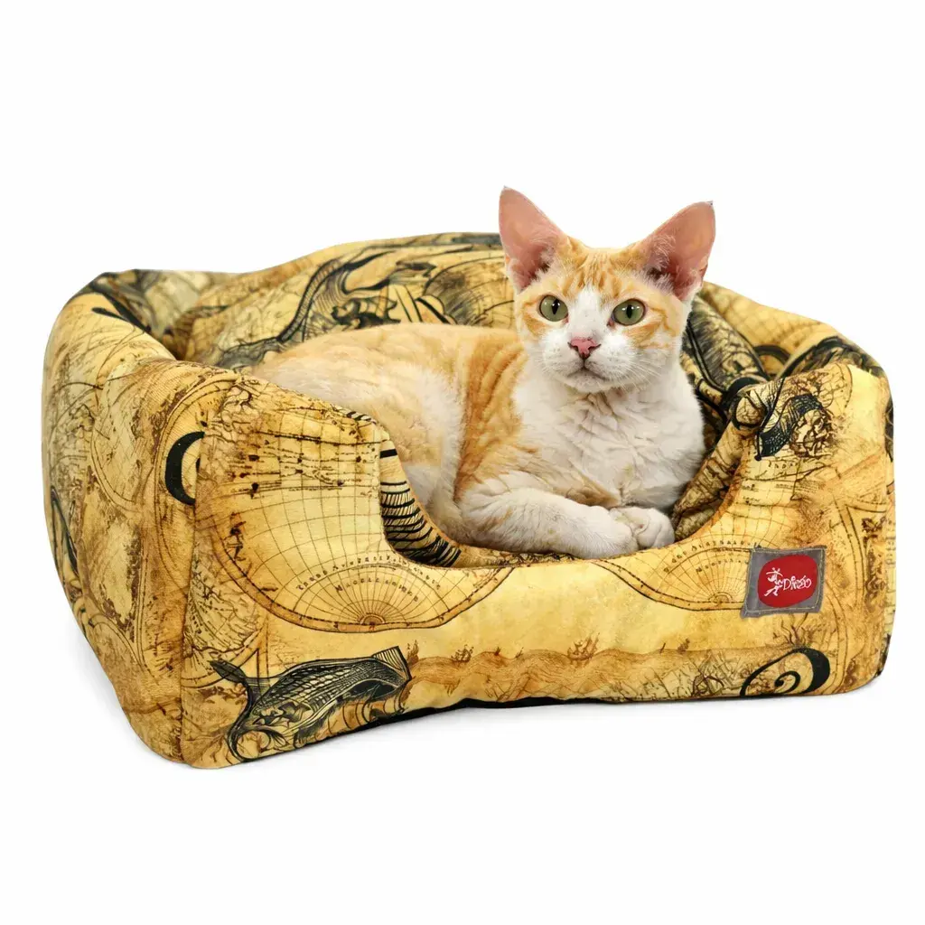 Лежак для тварин DIEGO rest transformer print_15 Бриг овал (35*35*40) - 412151