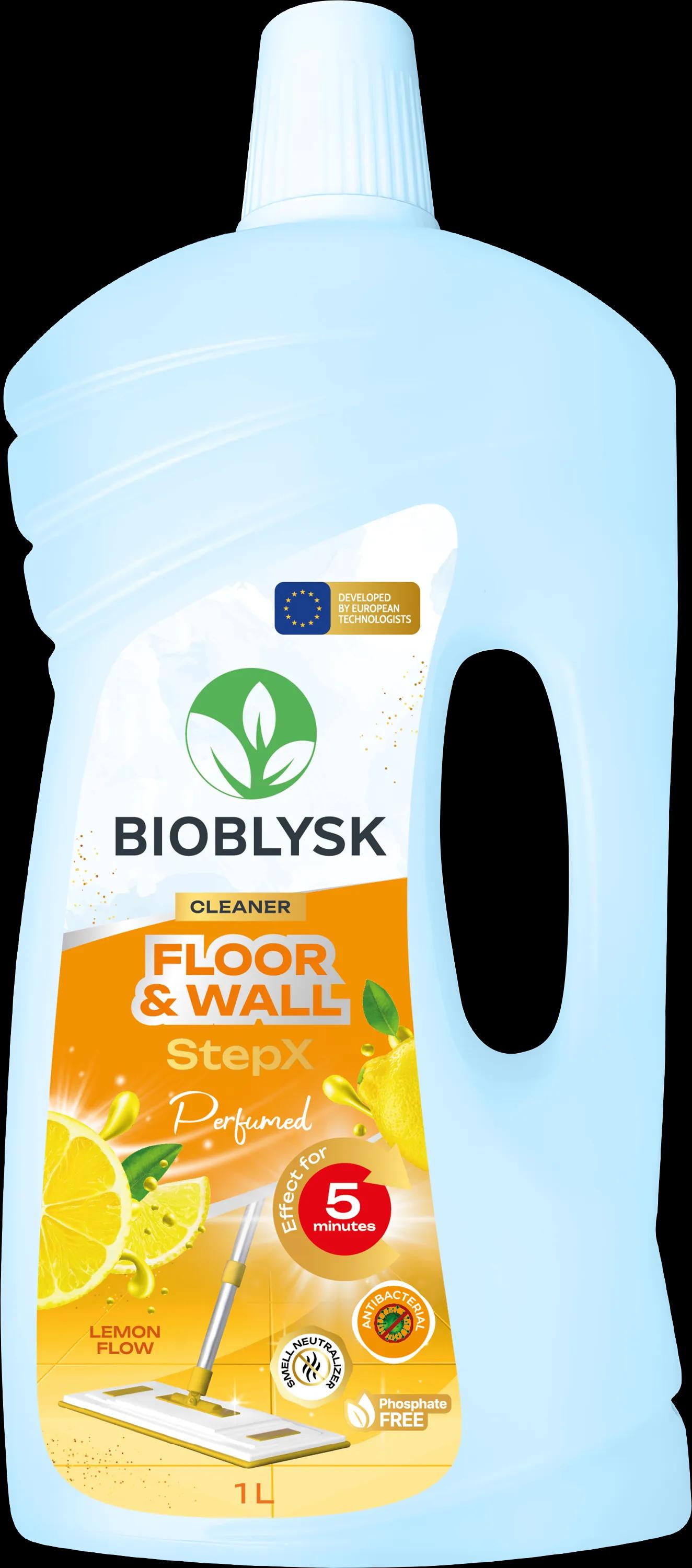 Засіб для миття підлоги та стін ‘’StepX Lemon Flow’’ BioBlysk 1 л - 412425