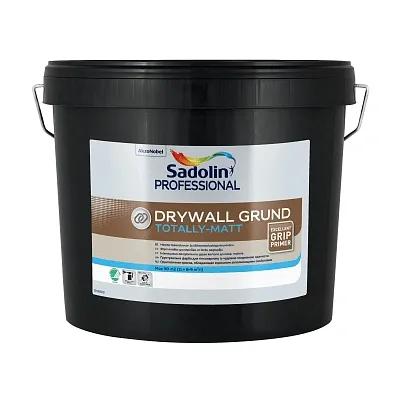 Грунтовочная краска на водной основе Sadolin Professional Drywall Grund для стен и потолка, 10 л, белая, BW - 412603