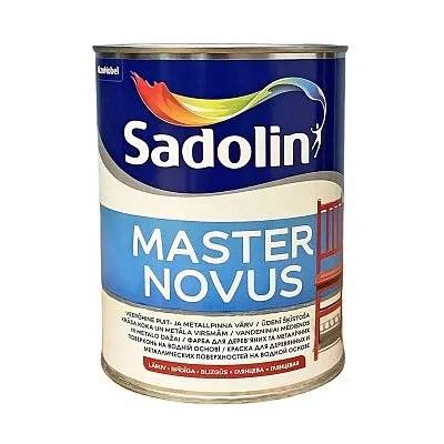 Краска швидковисихаюча Sadolin Master Novus, 1 л, білий, глянцева - 412814