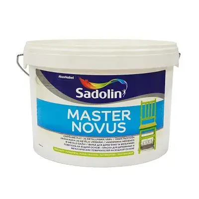 Краска швидковисихаюча Sadolin Master Novus, 2,33 л, колорування ВС, напівматова - 412835