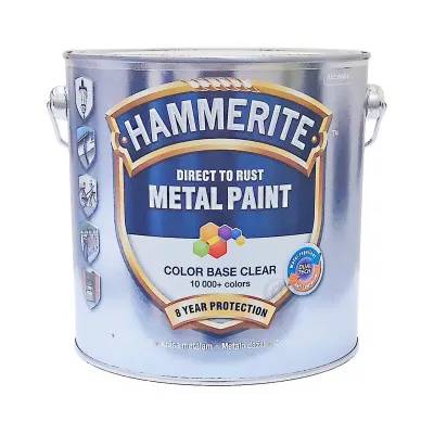 Фарба 3 в 1 по металу Hammerite Metal Paint Base Smooth захисна, 2.35 л, безбарвна, глянсовий, BC - 412969