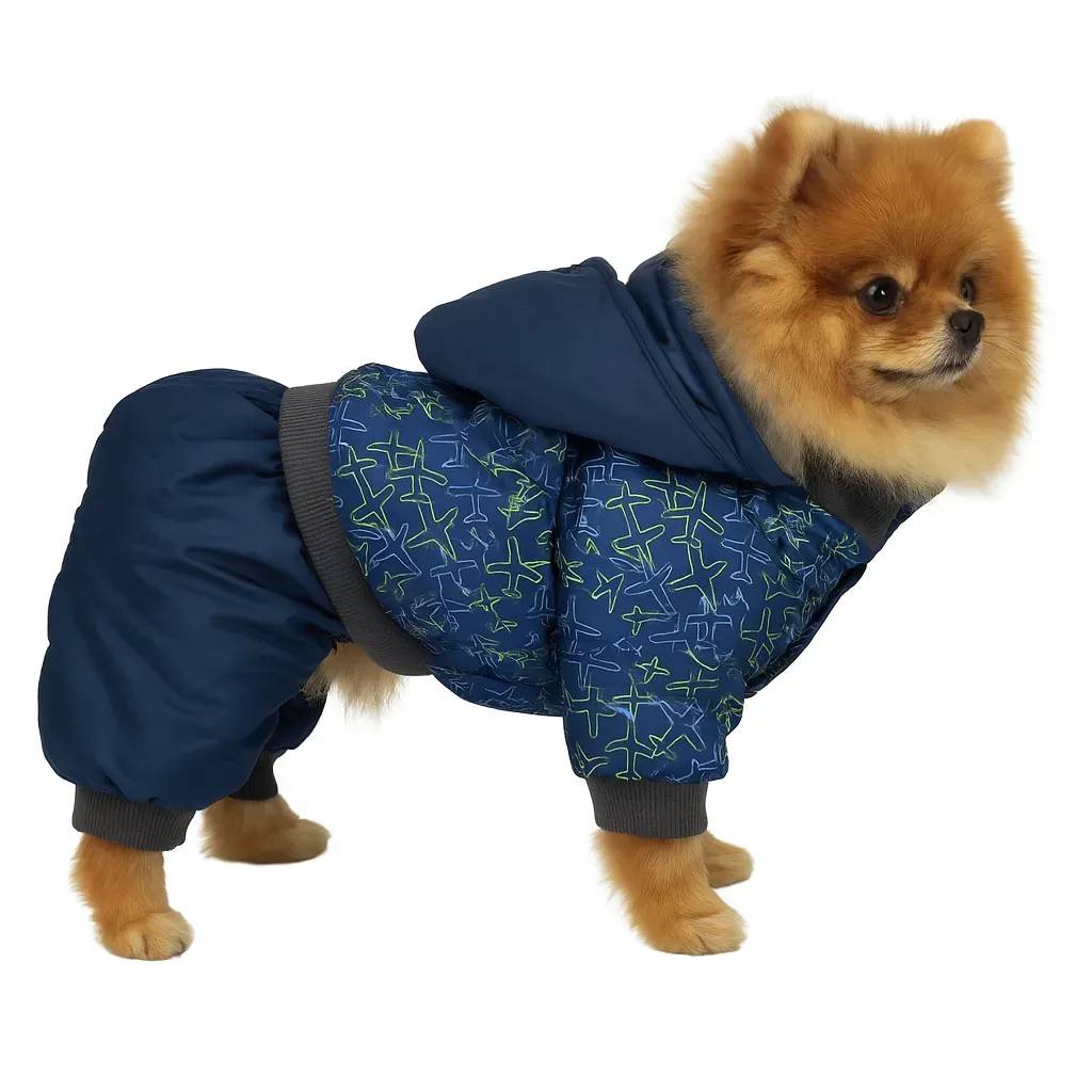 Комбінезон для собак DIEGO mini snow М XS літаки - 414084