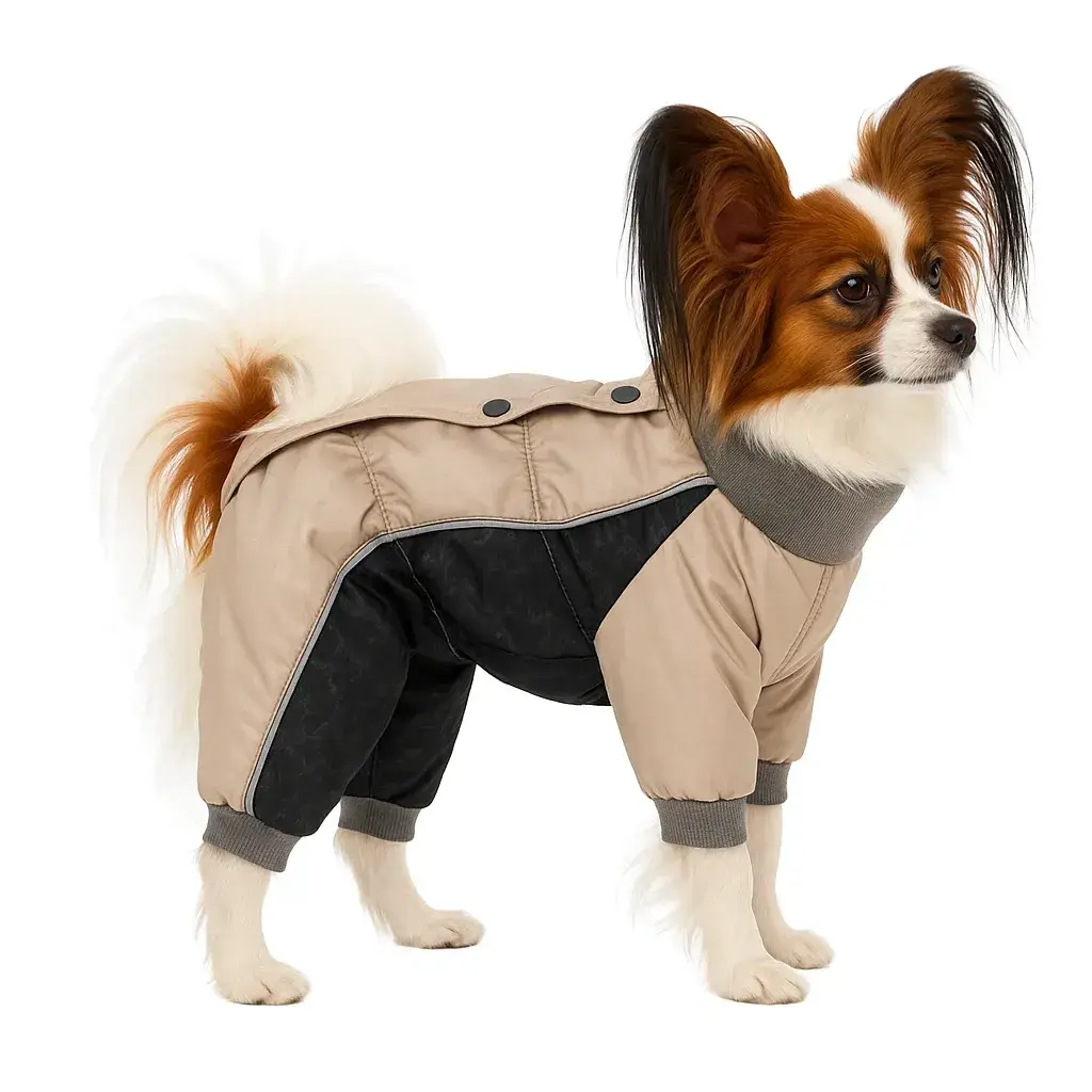 Комбінезон для собак DIEGO mini snow zip F L сірий - 414129
