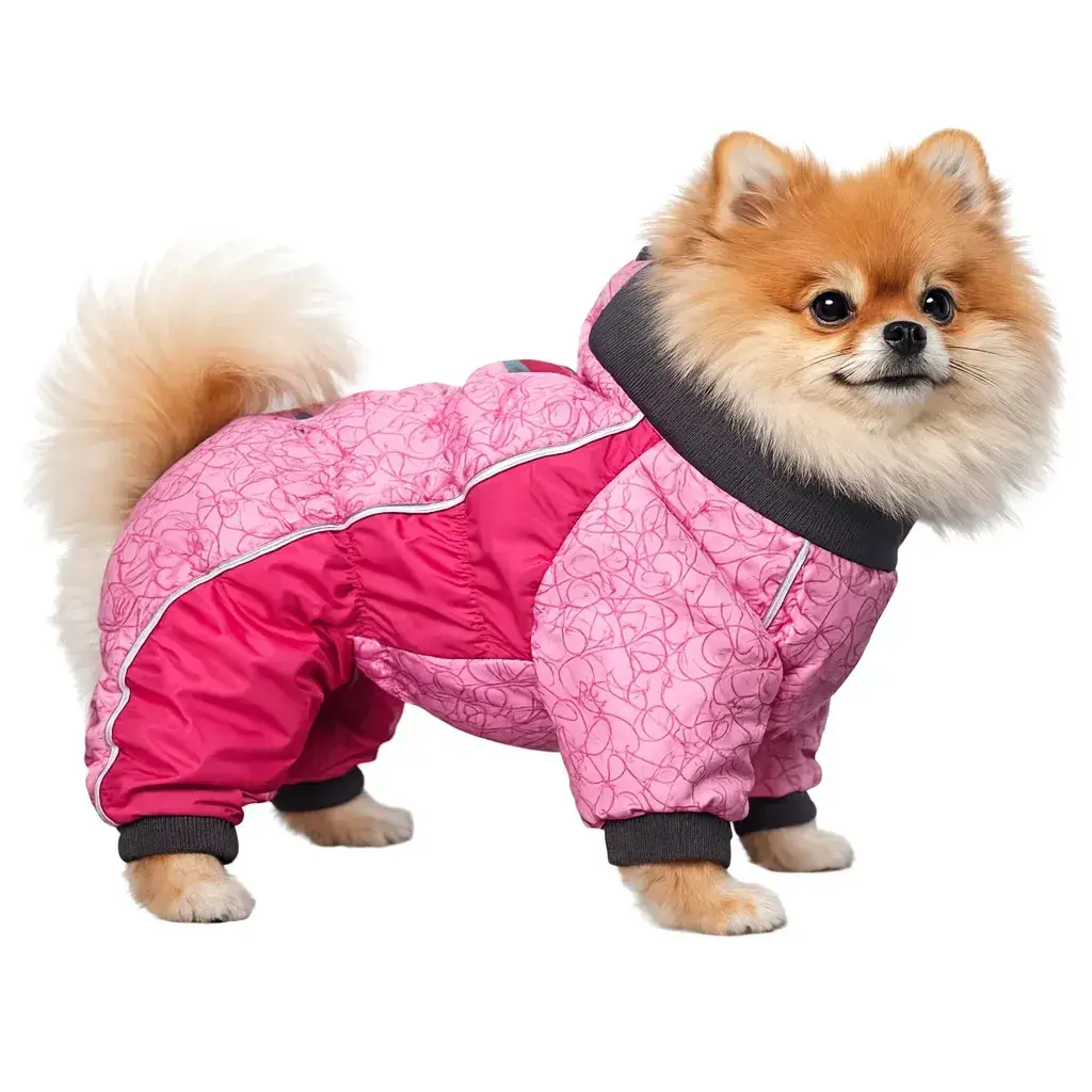 Комбінезон для собак DIEGO mini snow zip F S серце - 414138