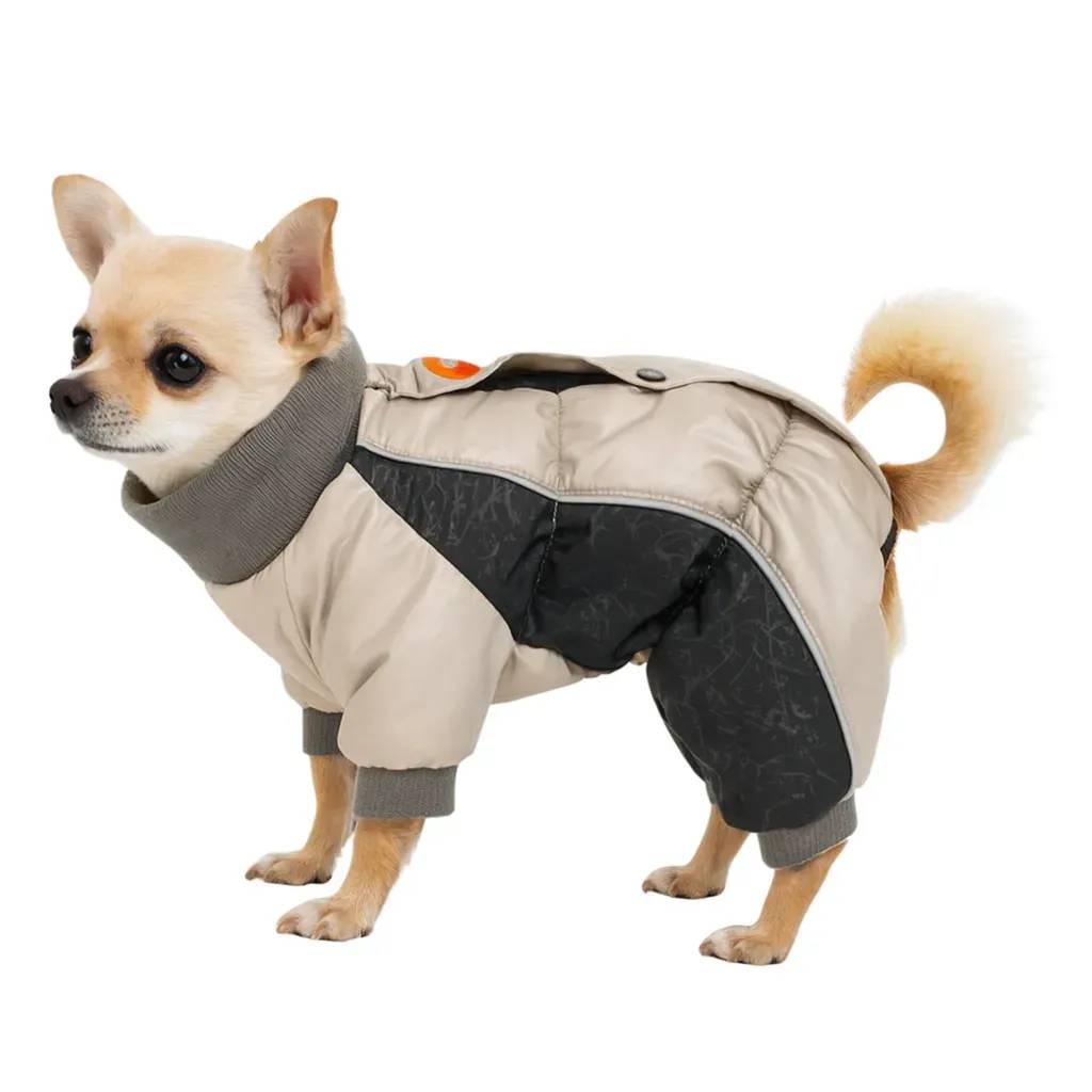 Комбінезон для собак DIEGO mini snow zip F XS сірий - 414144