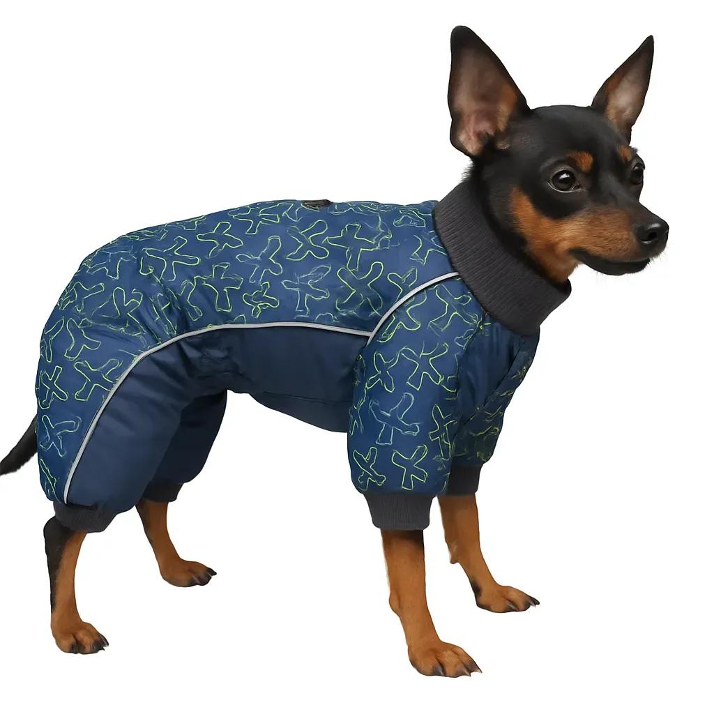 Комбинезон для собак DIEGO mini snow zip M XXS самолеты - 414168