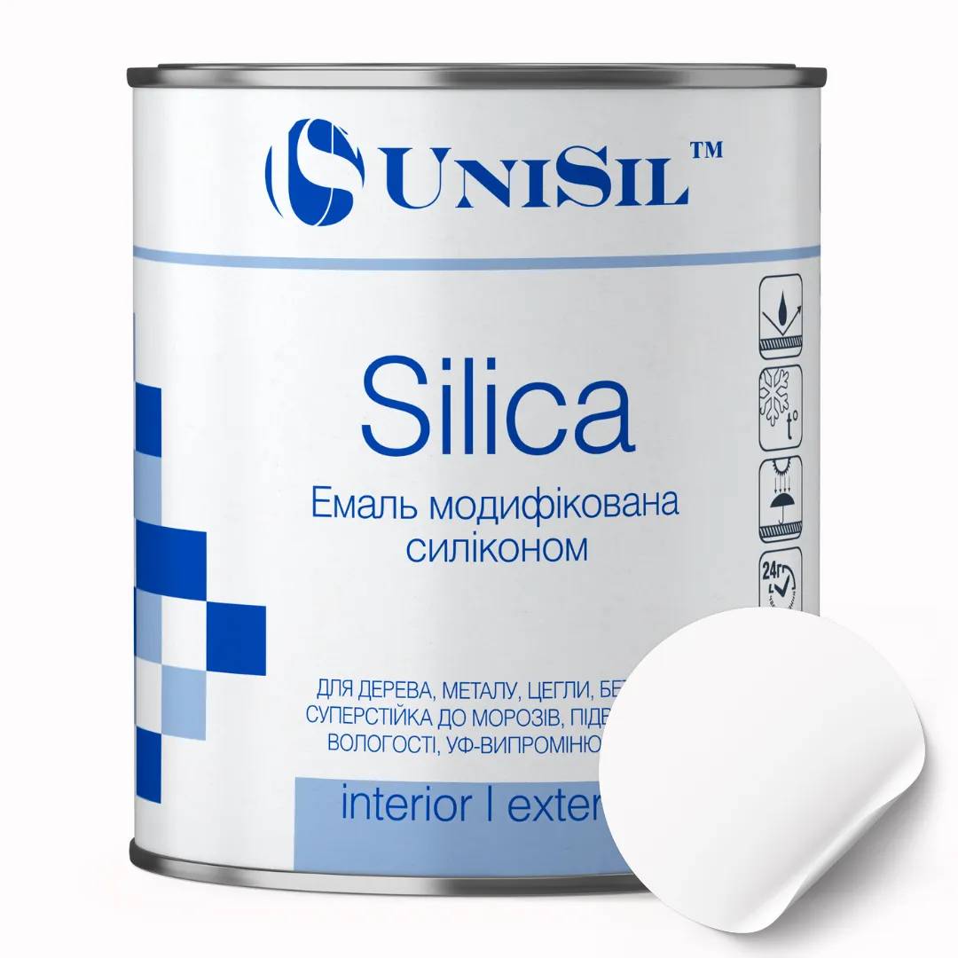 Пентафталева емаль UNISIL "Silica", біла, маса нетто 12 кг - 414665