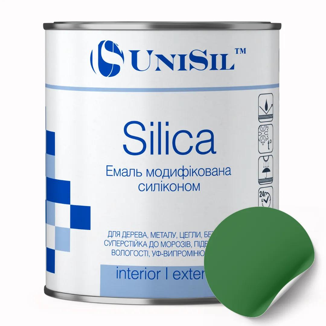 Емаль пентафталева UNISIL "Silica", зелена, 0,9 кг - 414685