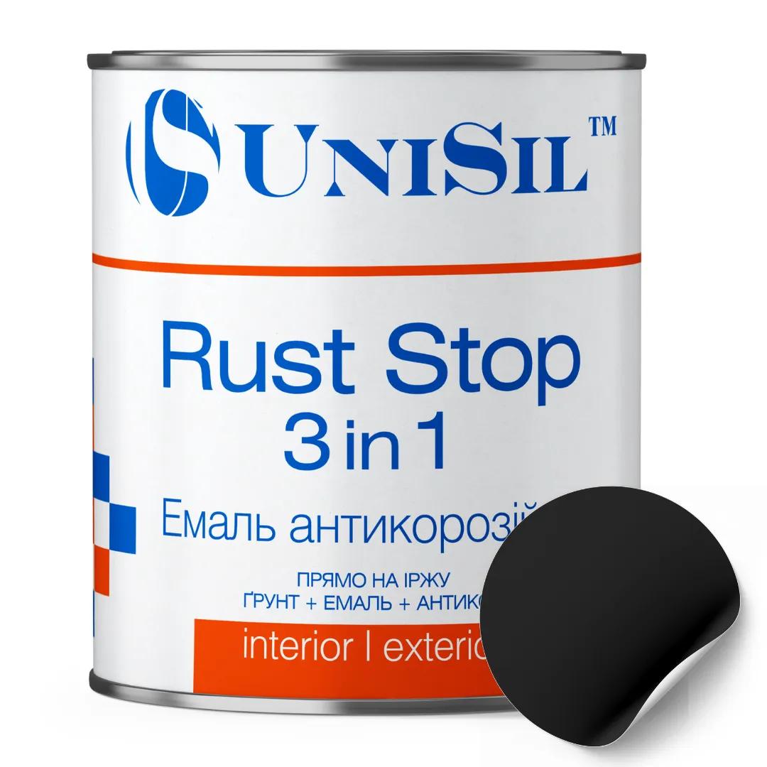 Эмаль антикоррозионная UniSil Rust Stop 3 in 1, чёрная, 2,5 л - 414724