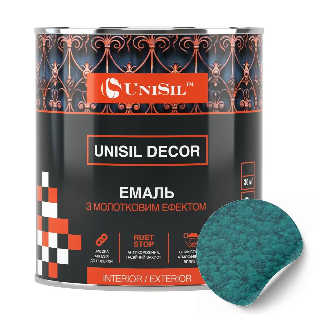 Эмаль Unisil Decor с молотковым эффектом, ТМ "Unisil", зелёная, 2,5 л - 414742