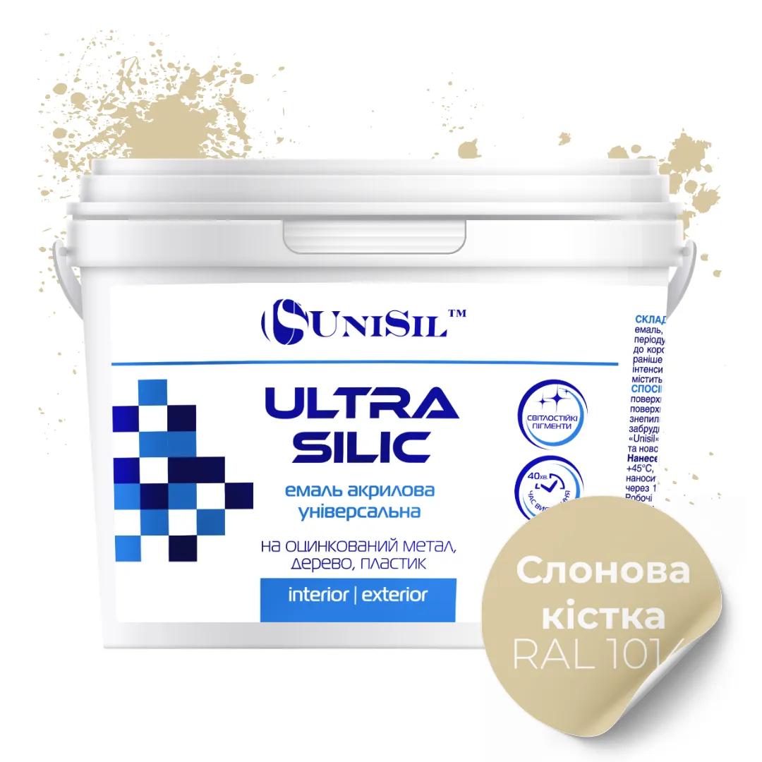 Эмаль акриловая UniSil Ultra Silic, слоновая кость, 0,9 л - 414756