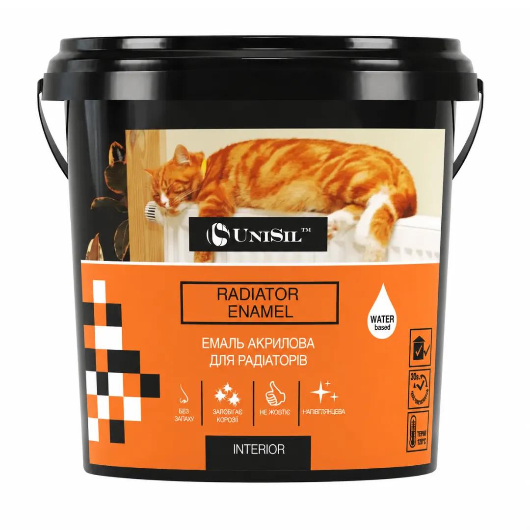 Эмаль акриловая для радиаторов Radiator Enamel, ТМ "UniSil", белая, 0,2 кг - 414775