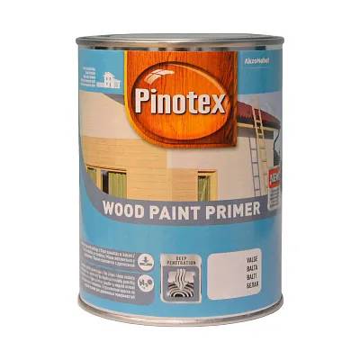 Фарба акрилова ґрунтувальна Pinotex Wood Paint Primer, 1 л, білий, матовий - 414794
