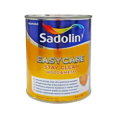 Фарба акрилова для стін та стелі вологостійка Sadolin EasyCare Wood&Metal, 0,65 л, безбарвний - 414837