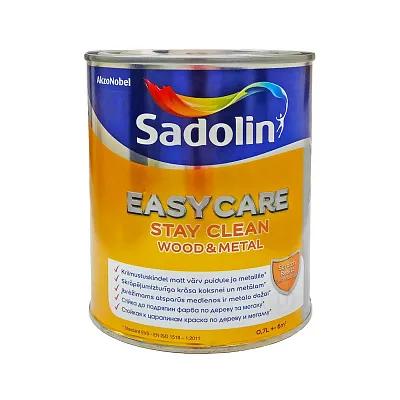 Фарба акрилова для стін та стелі вологостійка Sadolin EasyCare Wood&Metal, 0,7 л, білий - 414846