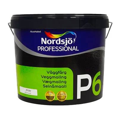 Фарба акрилова для стін та стелі Sadolin Professional P6, 10 л, білий - 414891