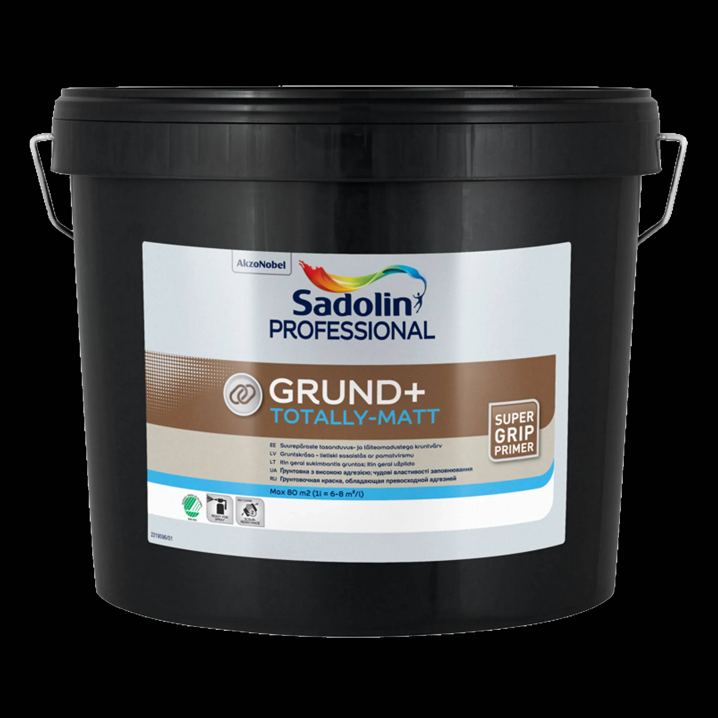 Фарба ґрунтувальна на водній основі Sadolin Grund+, 2,5 л, білий - 415123