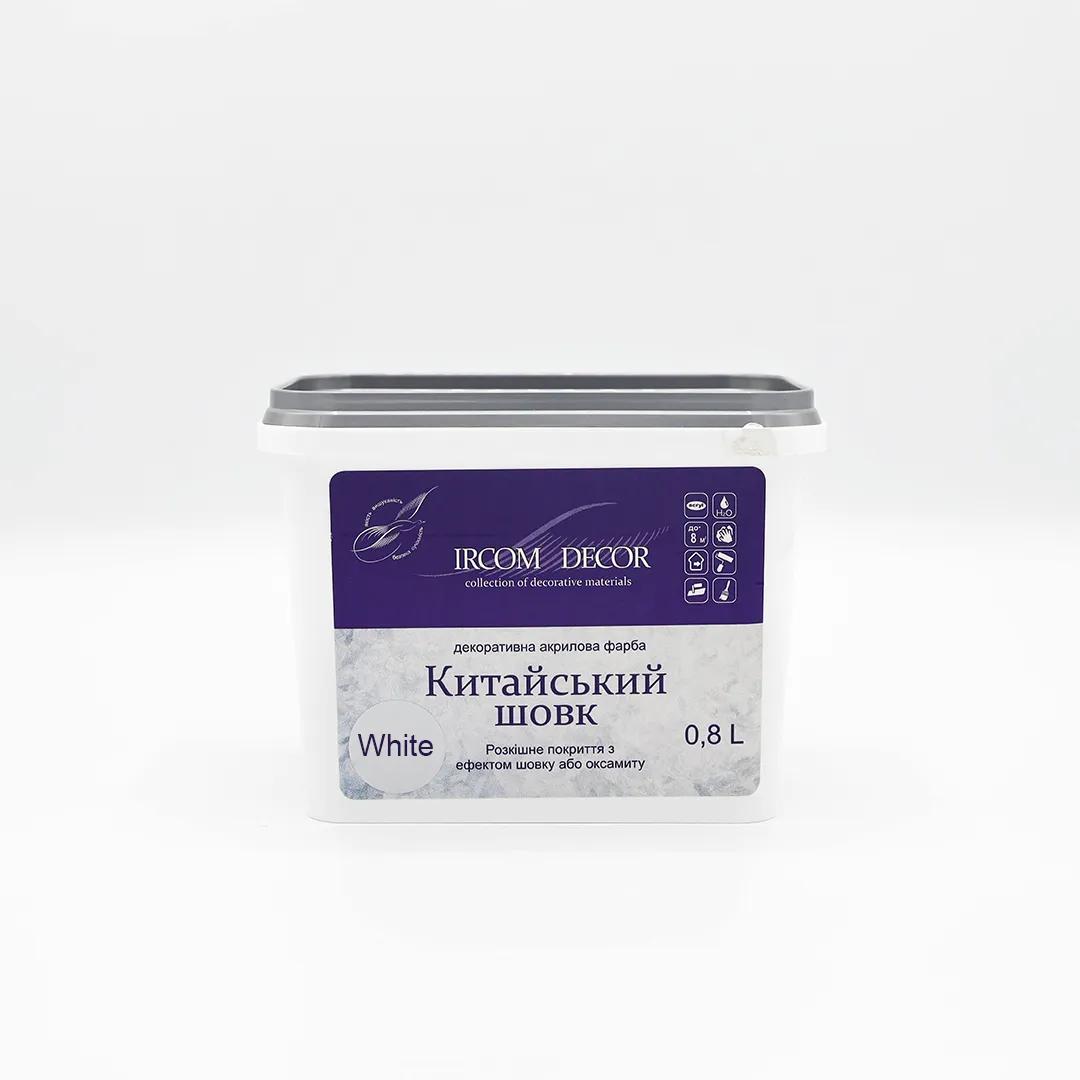 Фарба декоративна ІРКОМ Китайський шовк, 0,8 л, Silver Matt - 415287