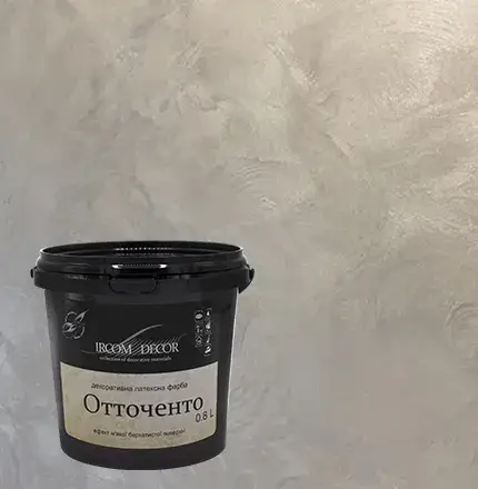 Краска декоративная ИРКОМ ОТТОЧЕНТО, 0,8 л, белый - 415315