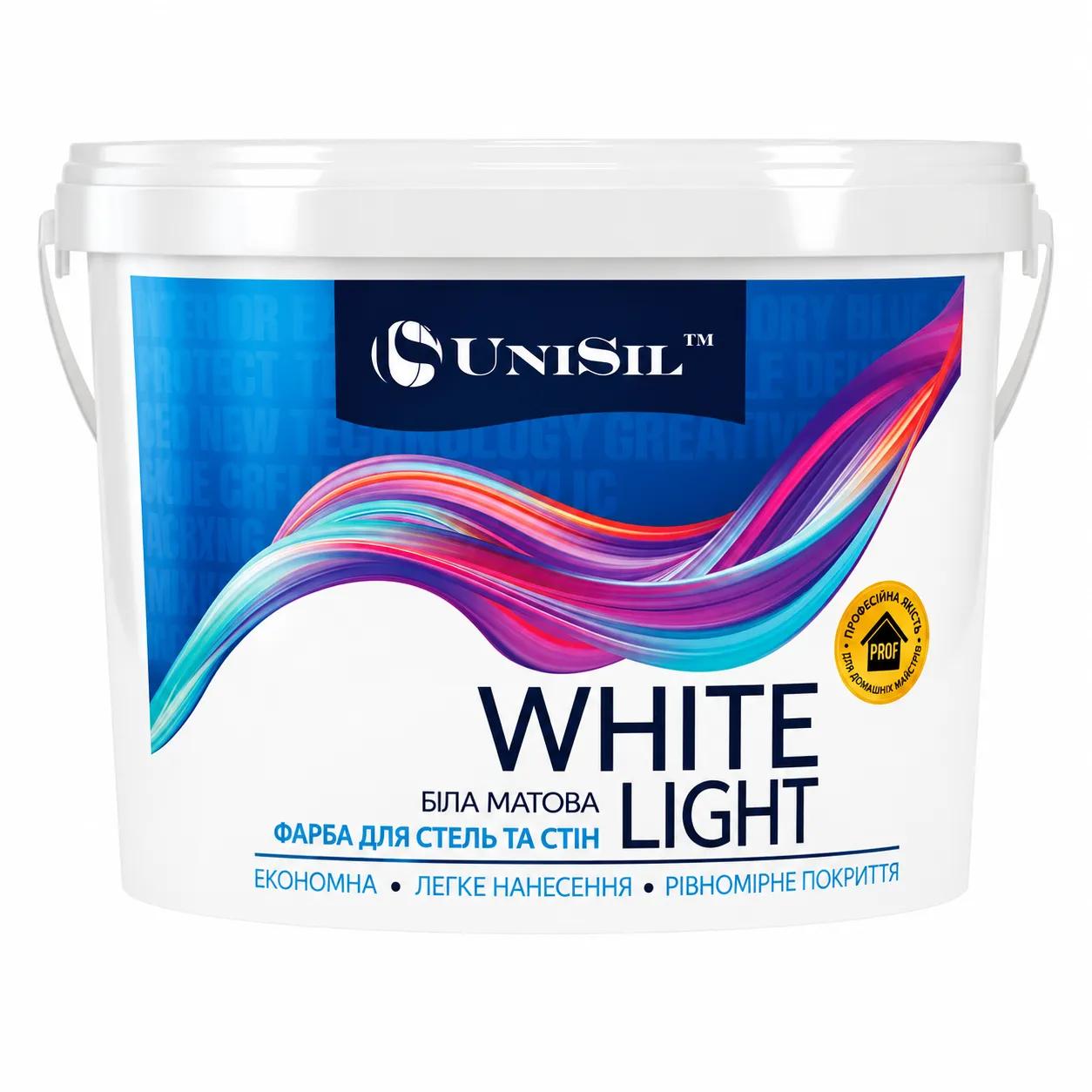 Фарба інтер’єрна UniSil White Light, біла, 1,4 кг - 415369