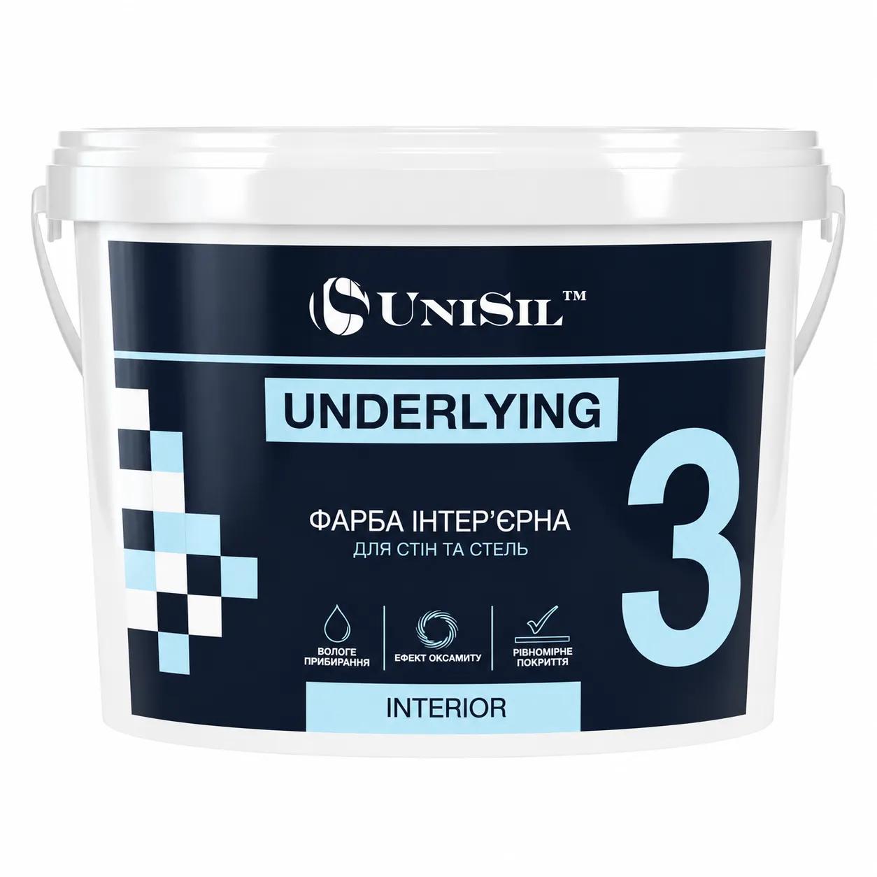 Фарба інтер’єрна UniSil 3, база А, 14 кг - 415379