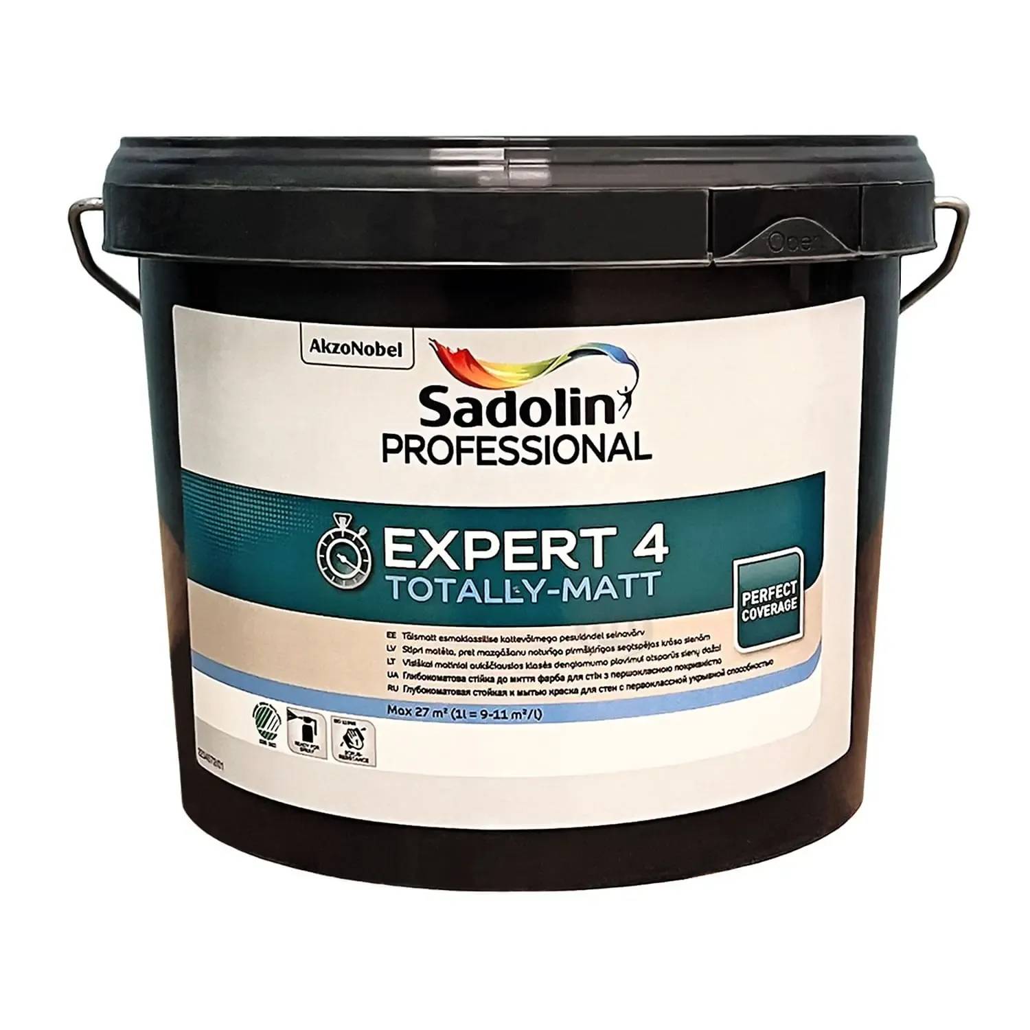 Фарба для обробки стін та стель Sadolin Expert 4, 2,33 л, колорування ВС - 416845