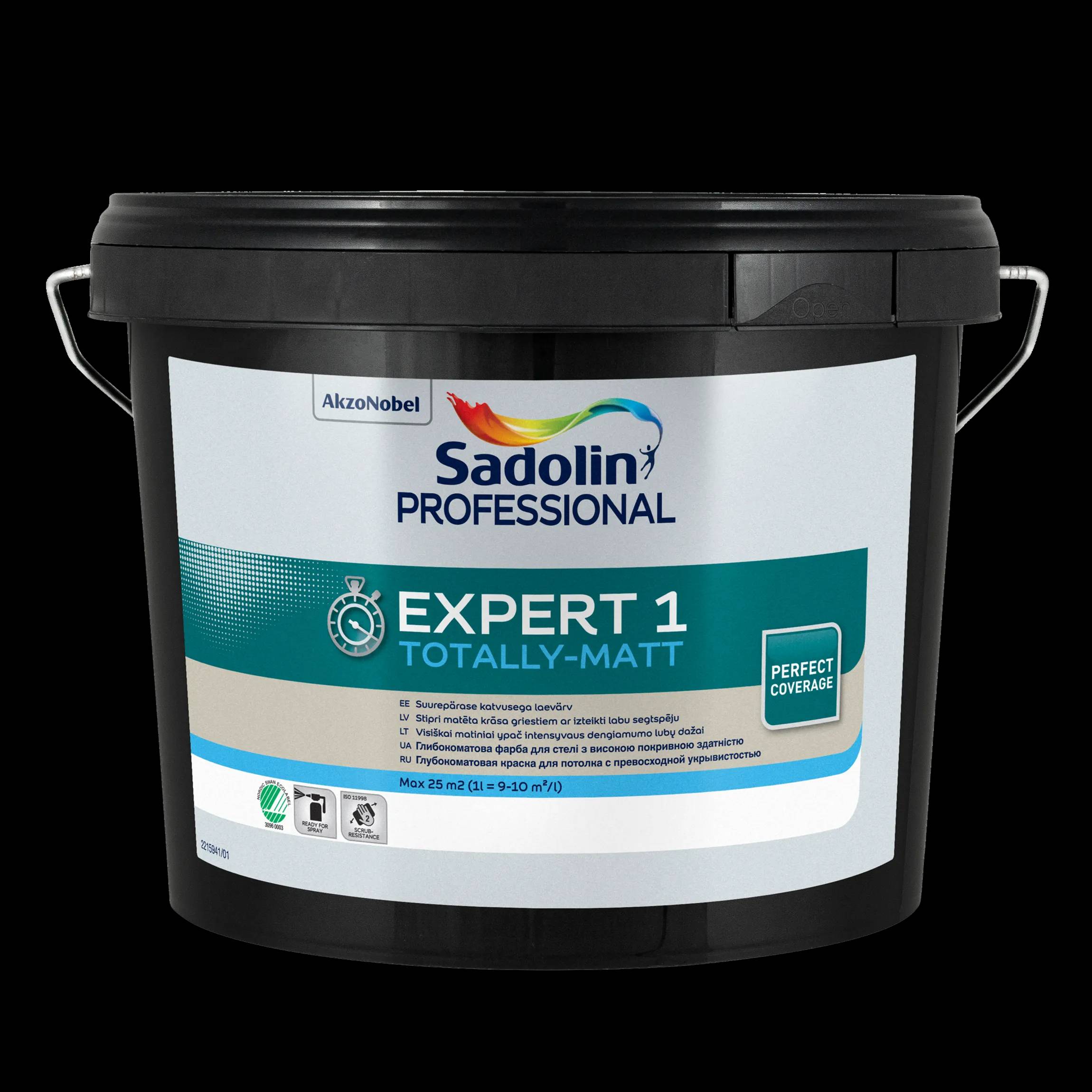 Фарба для стелі Sadolin Expert 1, 2,5 л, білий - 416874
