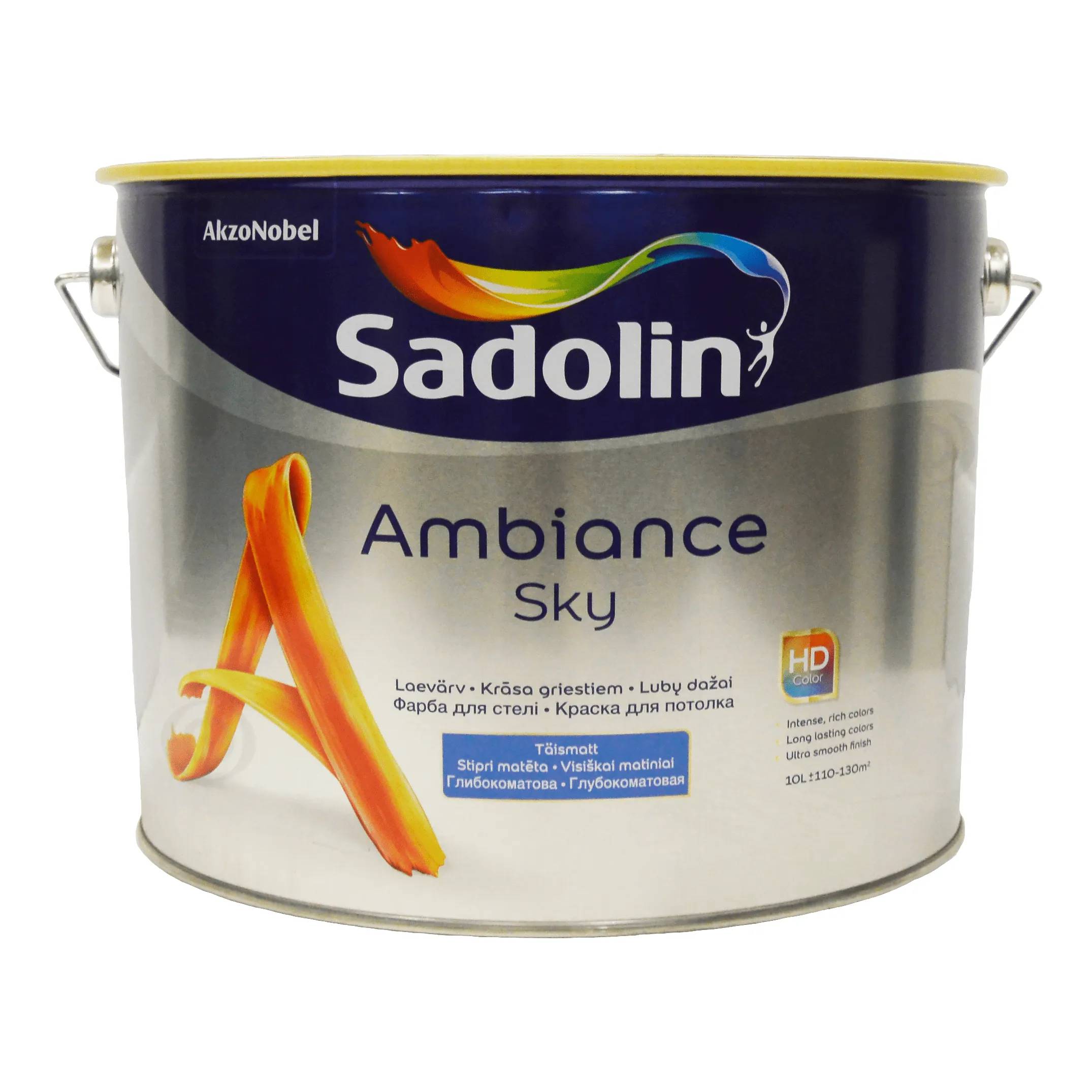 Фарба для стель Sadolin Ambiance Sky, 10 л, білий - 416877