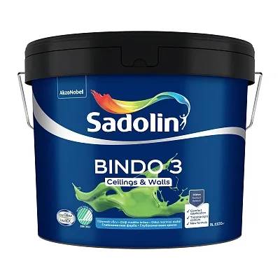 Фарба для стін та стель Sadolin Bindo 3, 9 л, білий - 416917