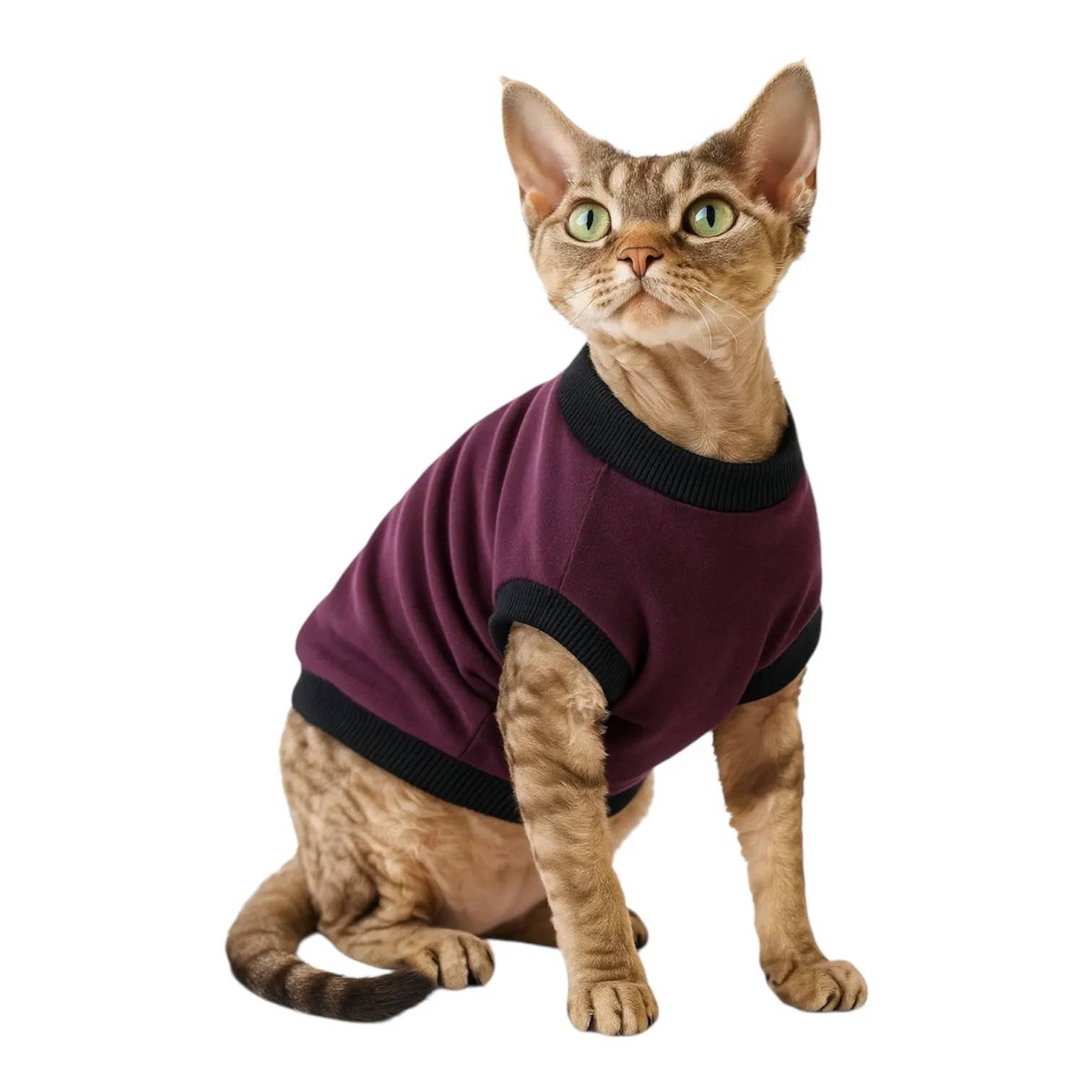 Кофта для котів DIEGO "Бордо" - 2-розмір - 417486