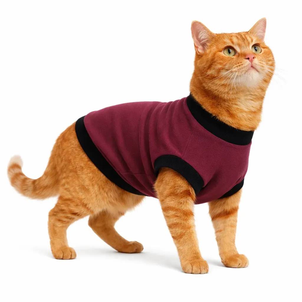 Кофта для котів DIEGO "Бордо" - 5-розмір - 417489