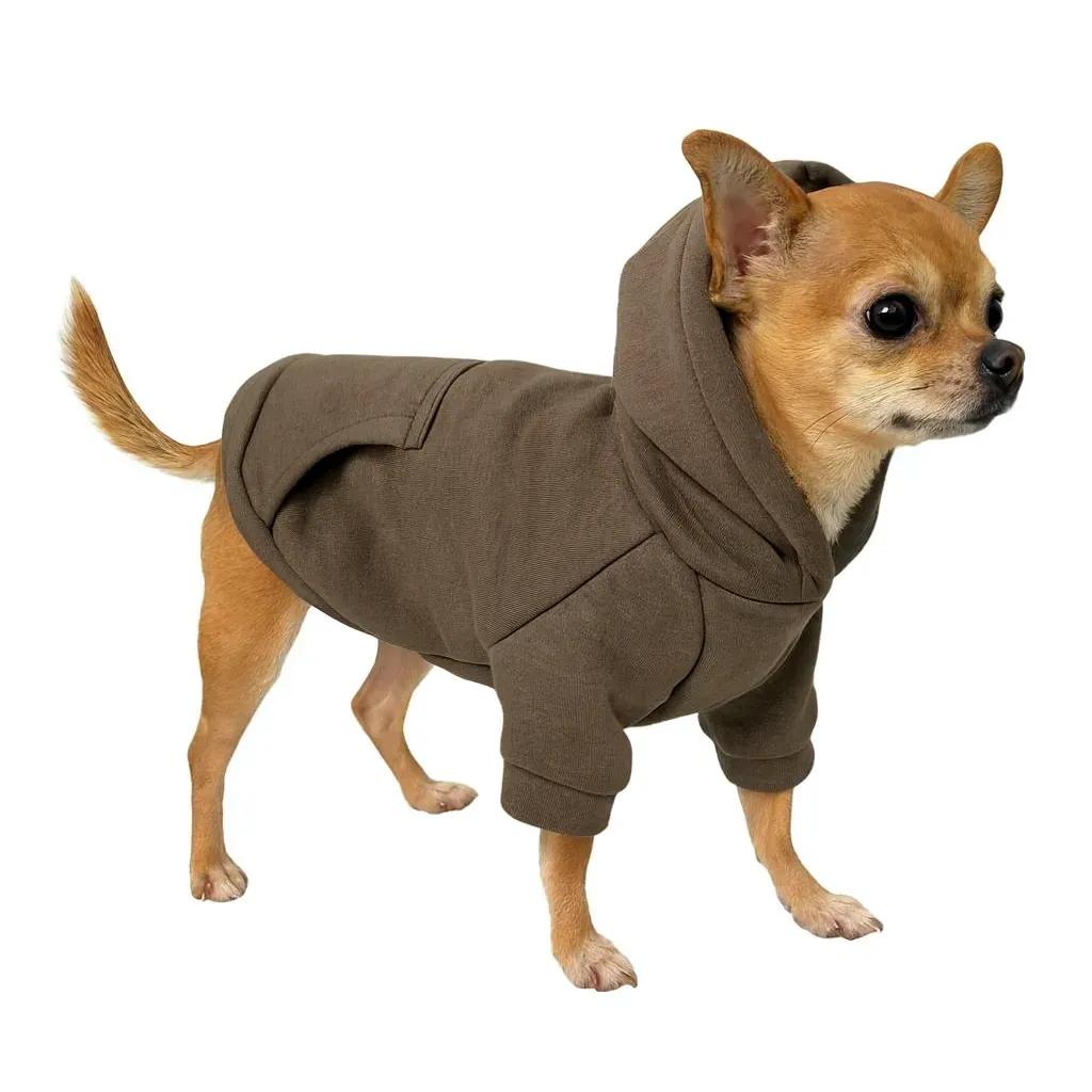 Кофта для собак DIEGO hoodie утеплена хакі M - 417526