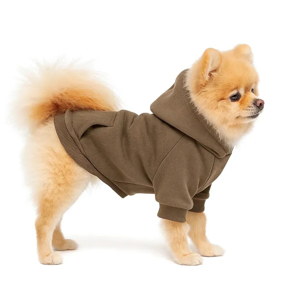 Кофта для собак DIEGO hoodie утеплена хакі S - 417527