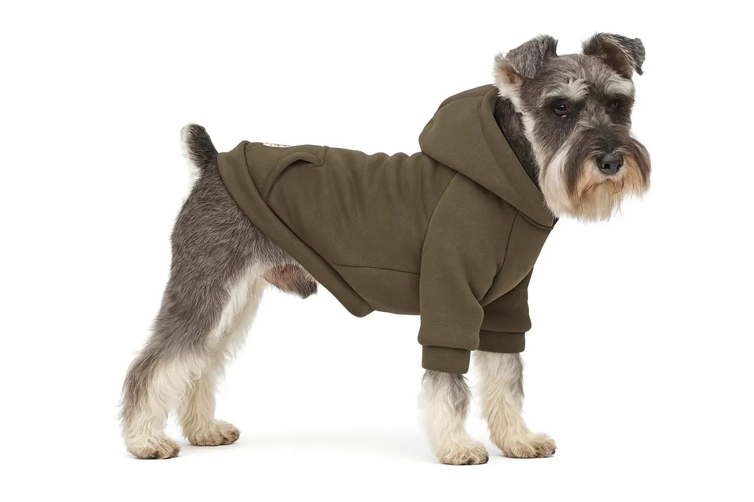 Кофта для собак DIEGO hoodie утеплена хакі XL - 417528