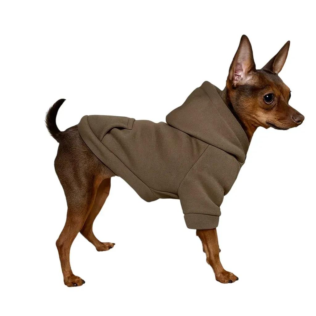 Кофта для собак DIEGO hoodie утеплена хакі XS - 417529