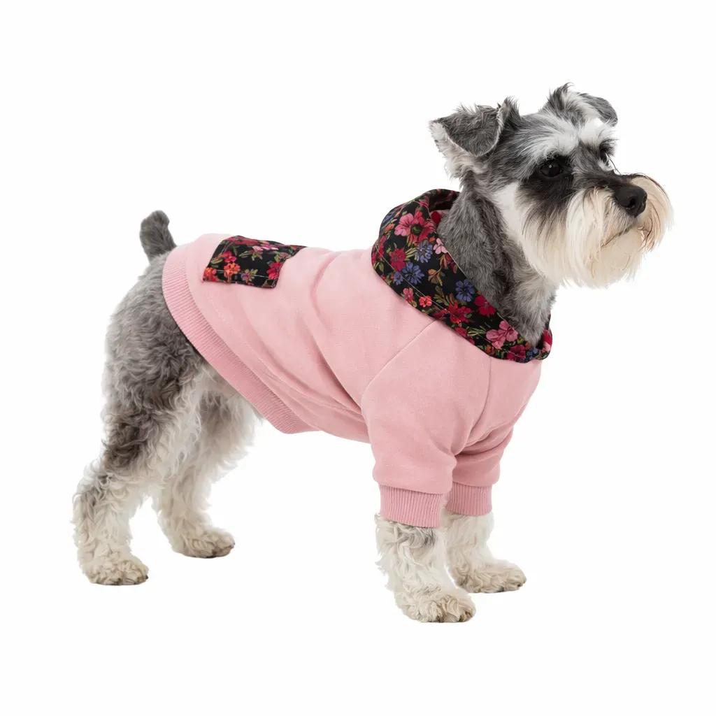 Свитер для собак DIEGO hoodie print 1 розовый ХXL - 417530