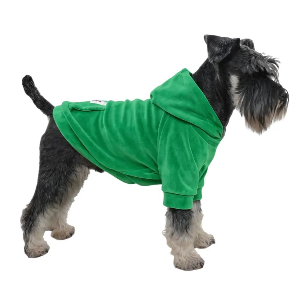 Кофта для собак DIEGO hoodie print 3 зелений XXL - 417533