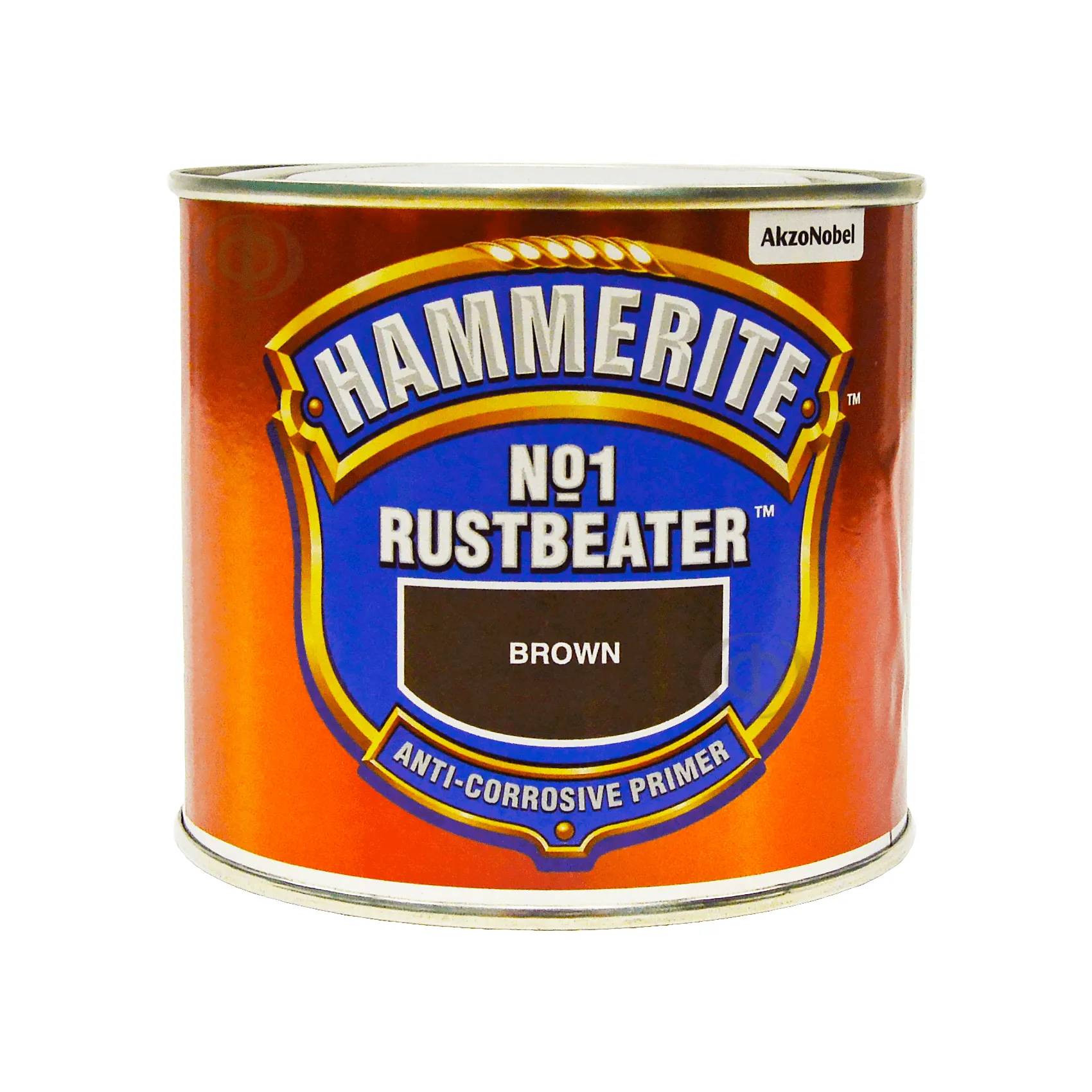Грунт антикоррозийный для черных металлов Hammerite Rust Beater No.1, 0,5 л, коричневый - 417923