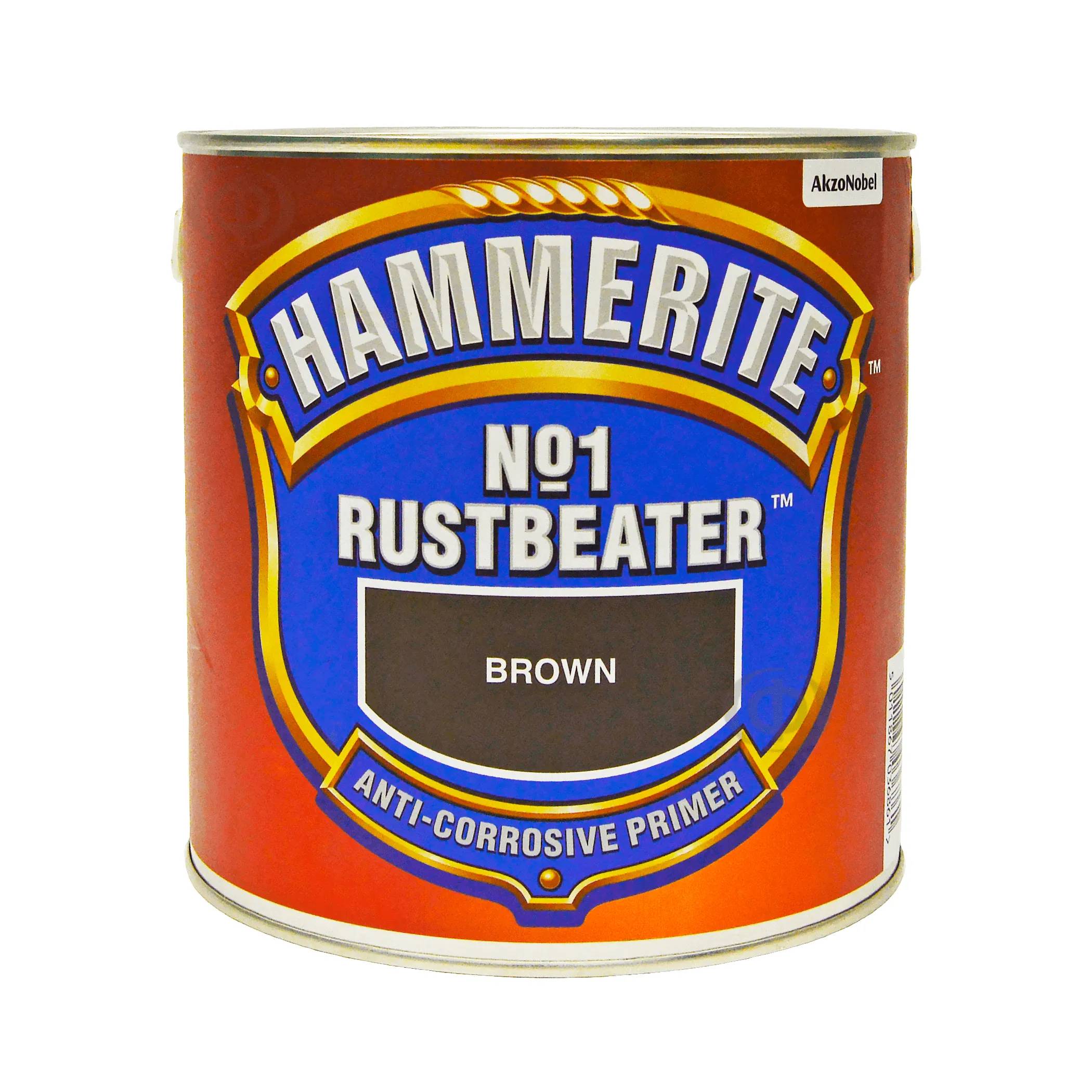 Грунт антикорозійний для чорних металів Hammerite Rust Beater No.1, 2,5 л, коричневий - 417924