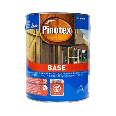 Грунтовка для дерева Pinotex Base, 3 л, бесцветный, матовый - 417949