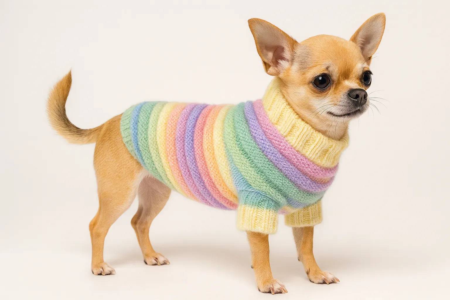 Светр для тварин sweater M світла смужка - 417966